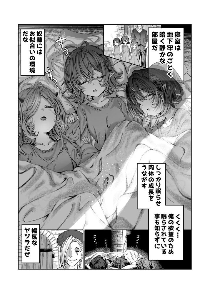 奴◯を調教してハーレム作る〜育てた奴◯たちと純愛ハーレムHするまでの話〜 エロ同人誌画像 004